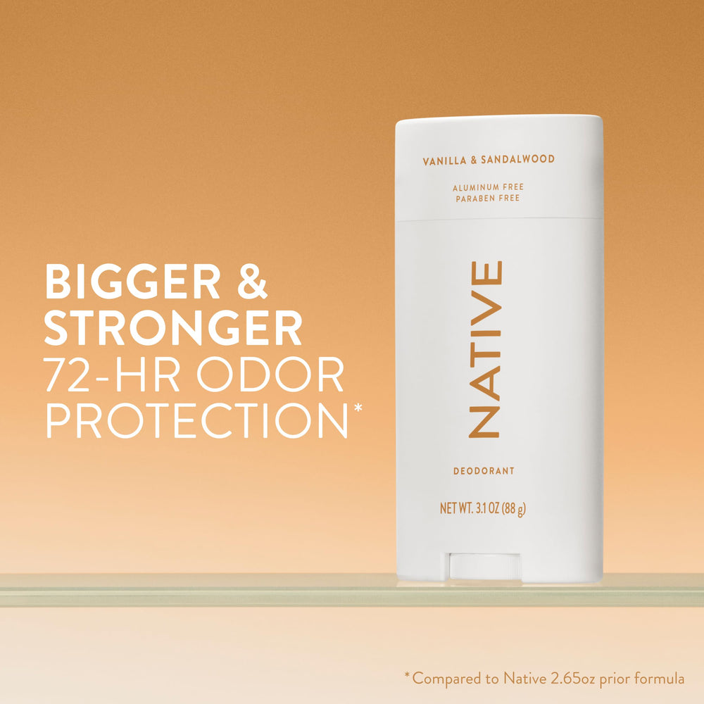 Native deodorant being applied smoothly for all-day freshness.
