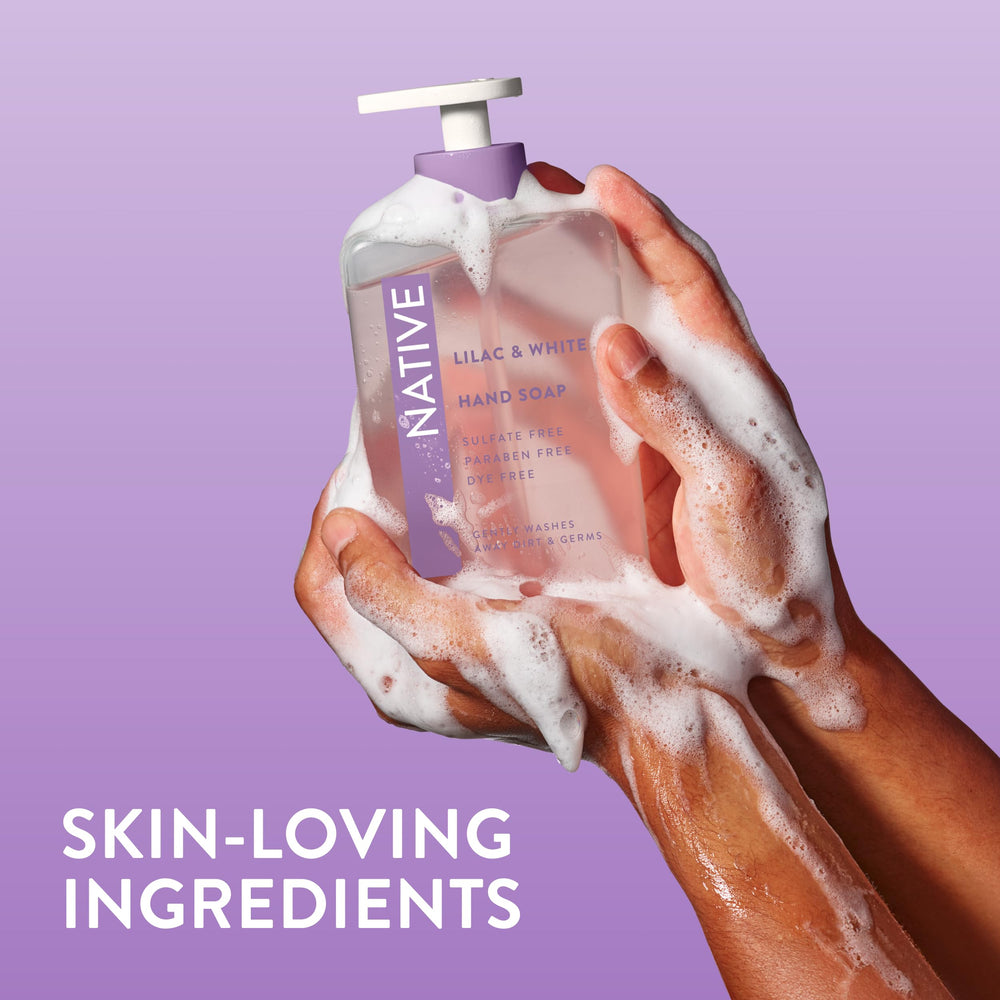 Native vegan cruelty-free symbol on bottle reinforces ethical, skin-friendly choice.
