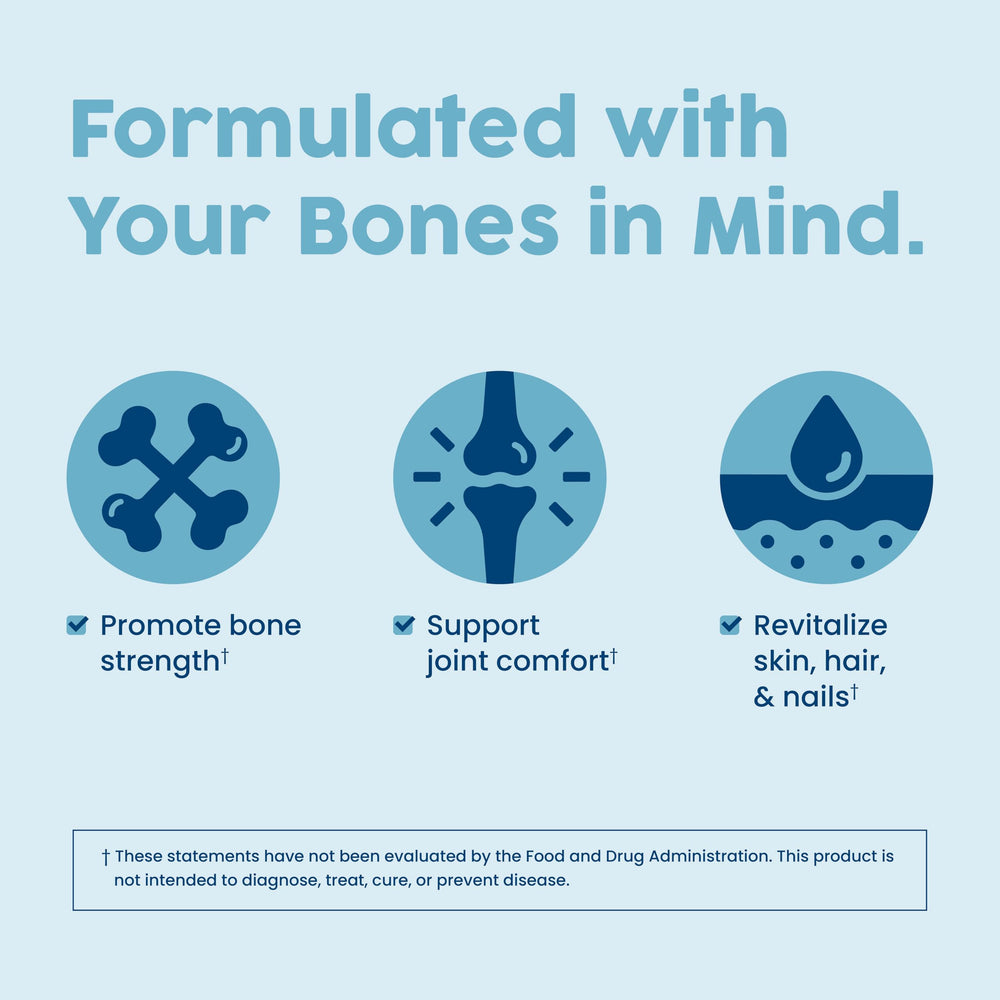 NativePath bone-health-scoop-dispensing image shows convenient serving scoop for easy mix.
