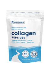 NativePath Collagen Peptides bottle front demonstrates purity and easy daily use.