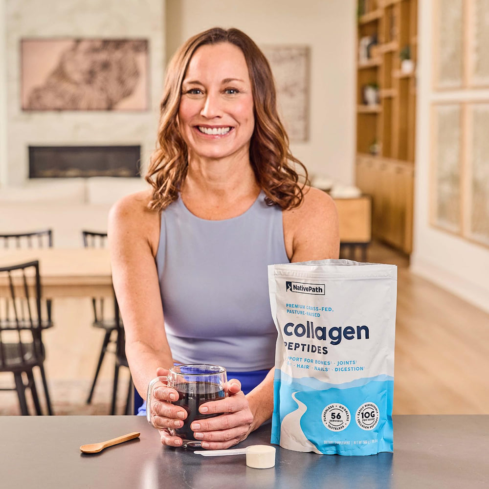 NativePath Collagen Peptides packaging emphasizes clean ingredients and sustainable packaging.