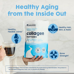 NativePath Collagen Peptides powder dissolving in water for quick hydration.
