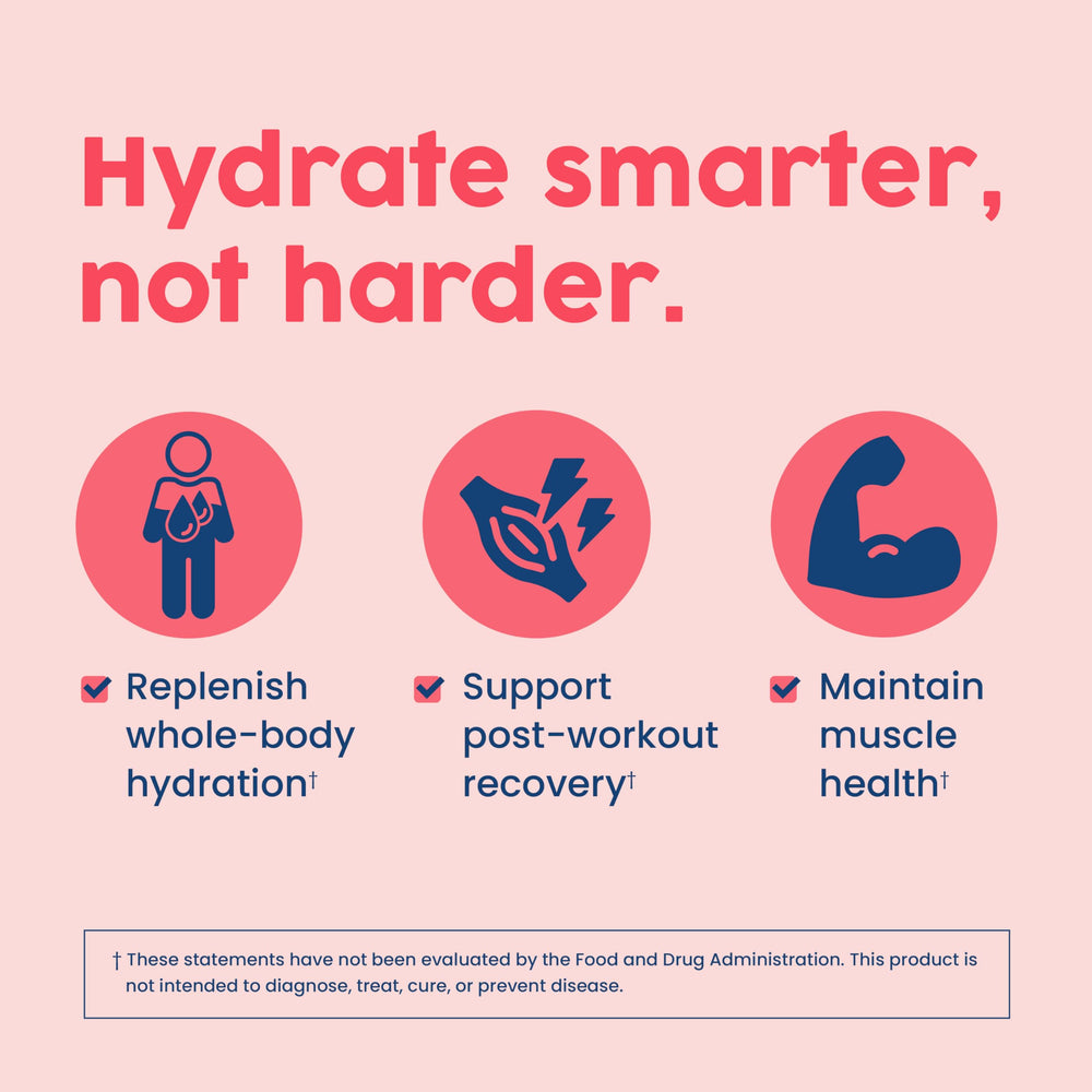 NativePath Native Hydrate ingredients visual with vitamins and amino acids