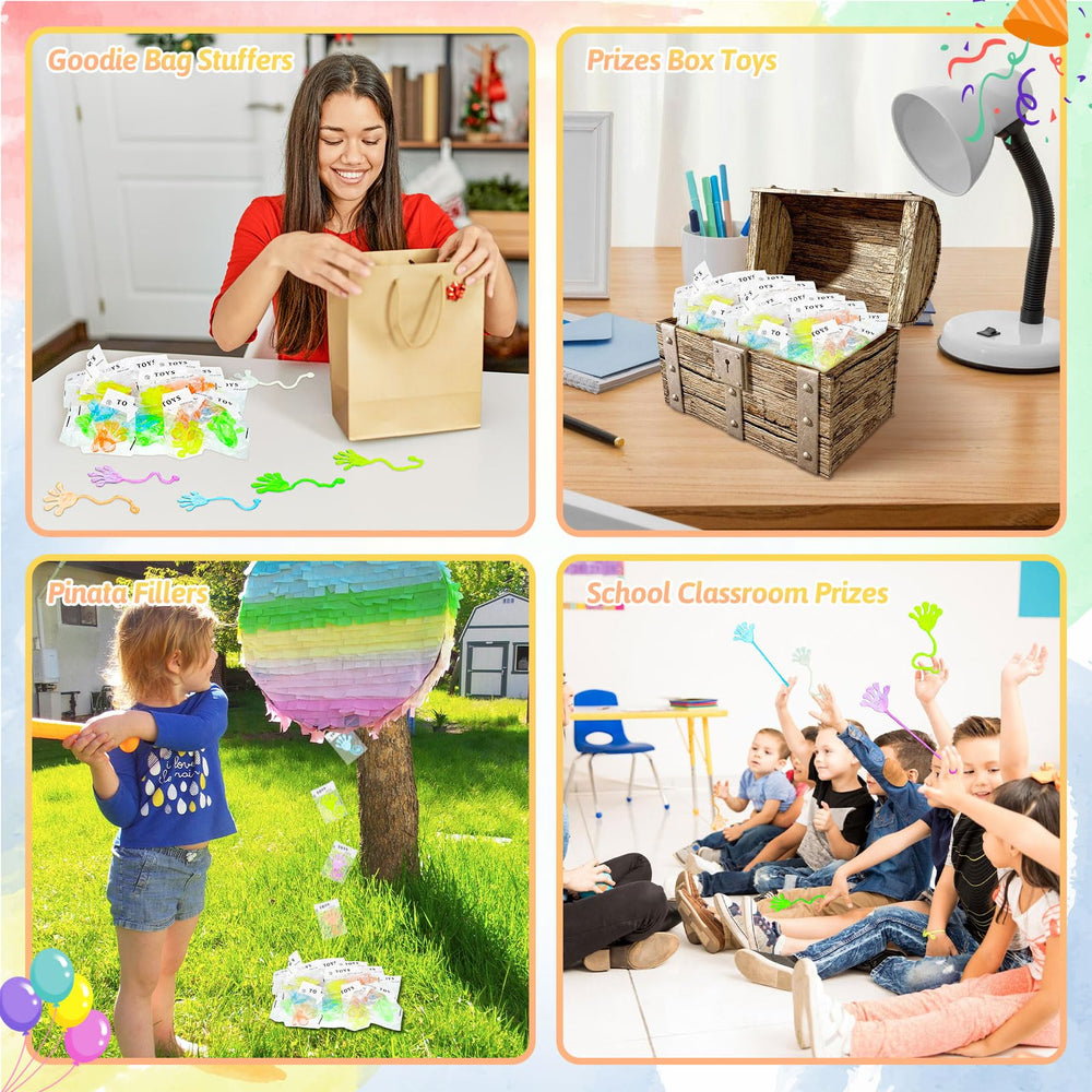 NatNarr Glow Sticky Hands ideal classroom prizes and treasure box toys