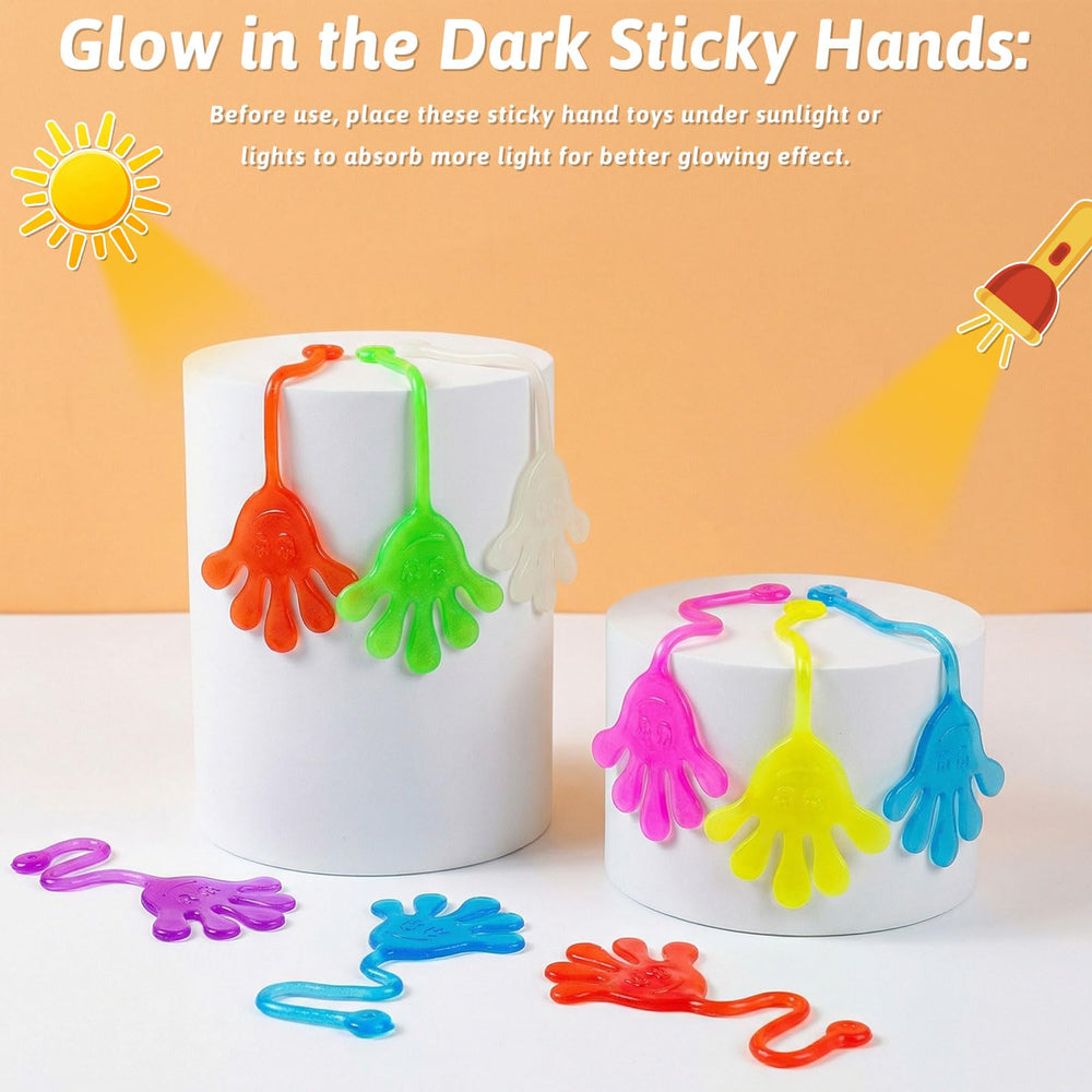NatNarr Glow Sticky Hands party favors for kid-friendly celebrations and gifts