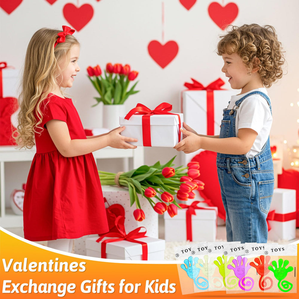 NatNarr Glow Sticky Hands Valentine-friendly gift and party favor