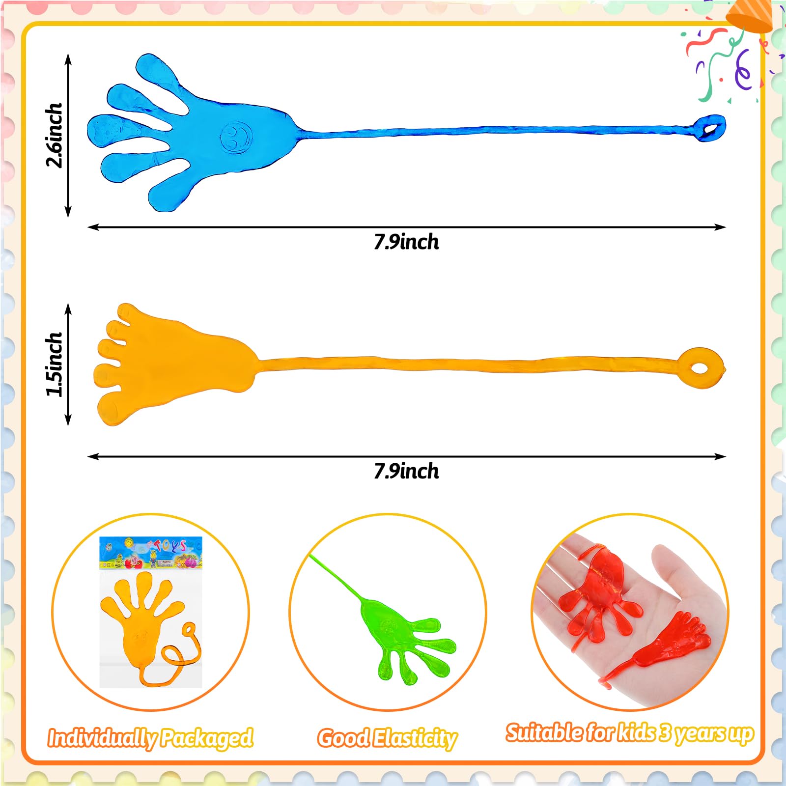 NatNarr sticky hands washable and ready for reuse after playtime.