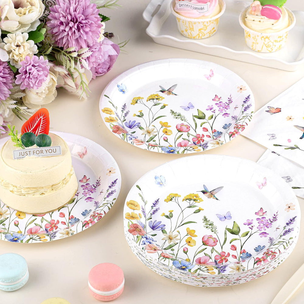 NatNarr wildflower napkins 6.5in absorbent, decorative for tidy tables.
