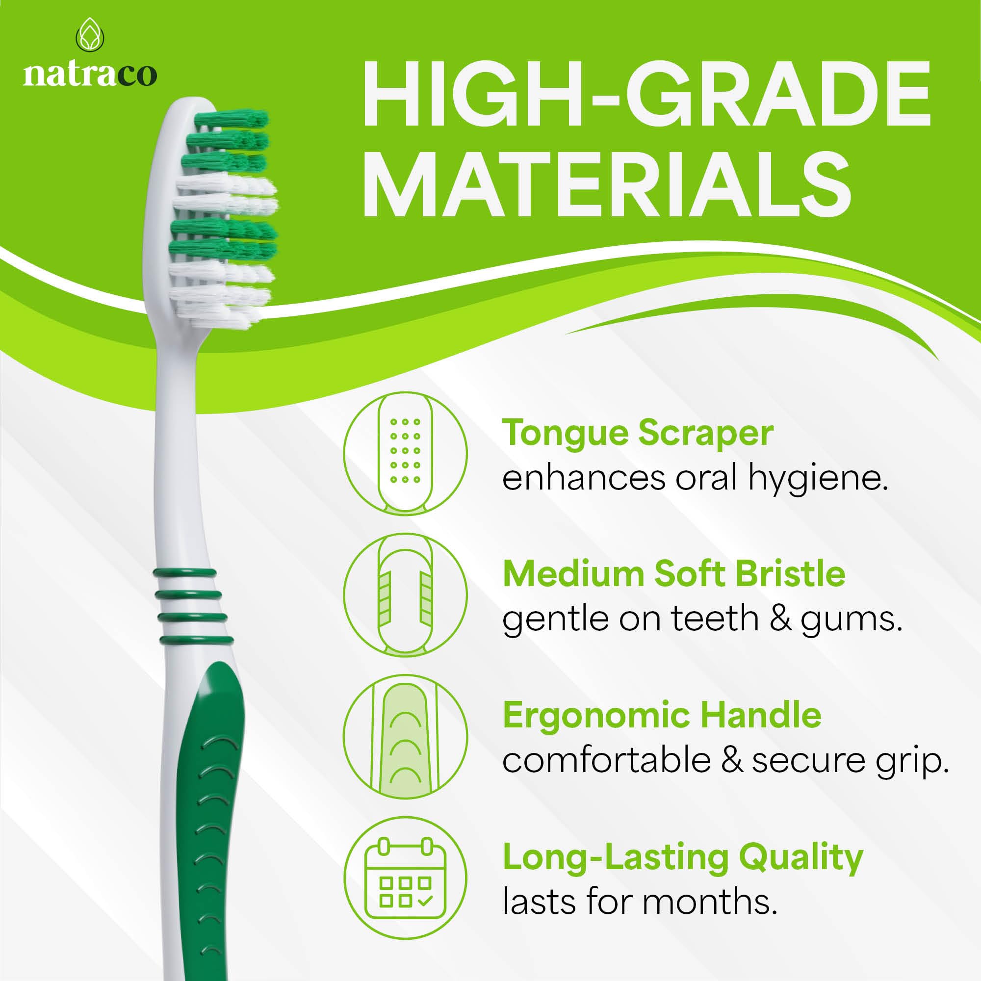 Natraco toothbrush covers protect bristles between uses for cleaner experiences.
