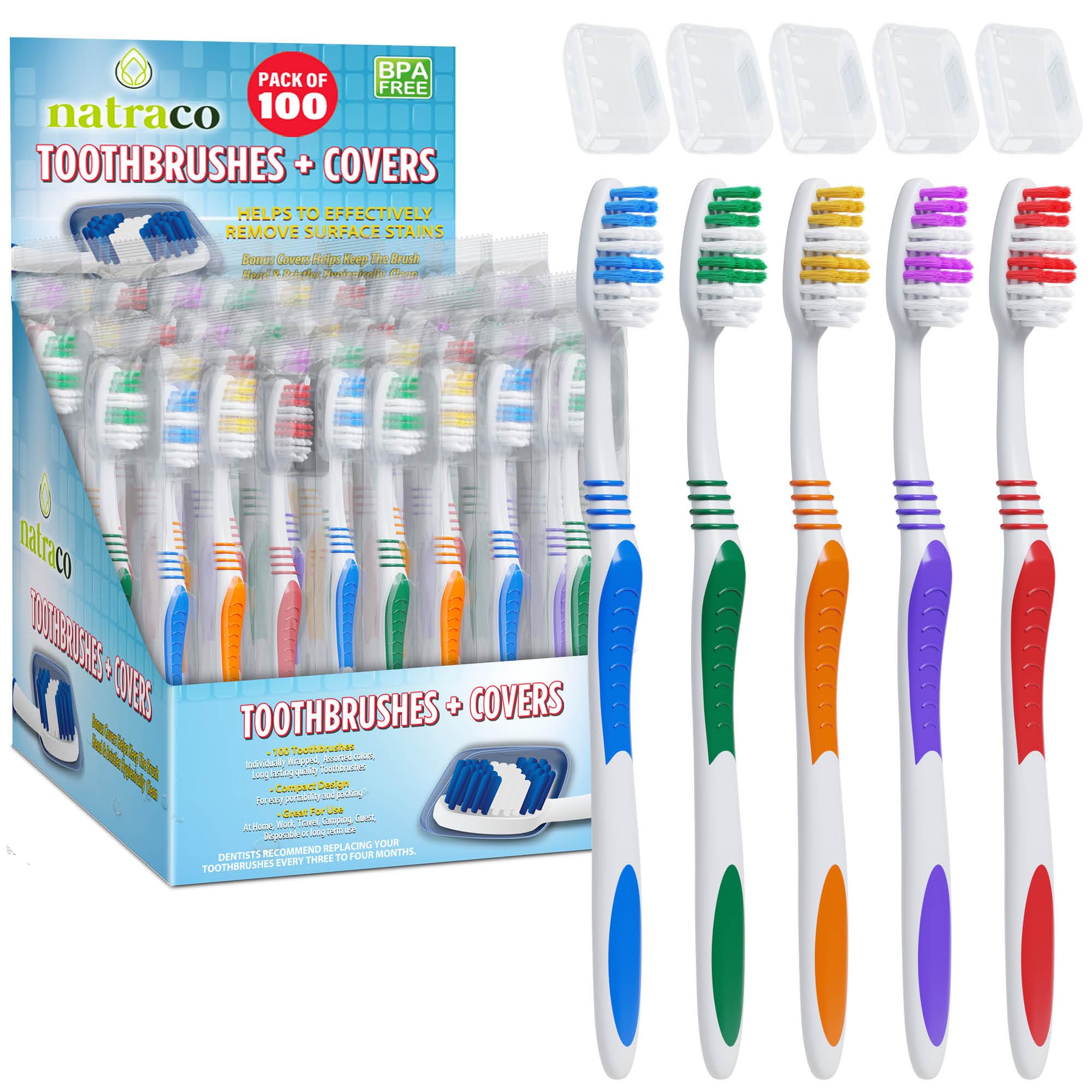 Natraco travel-friendly brushes simplify packing for trips and camps.