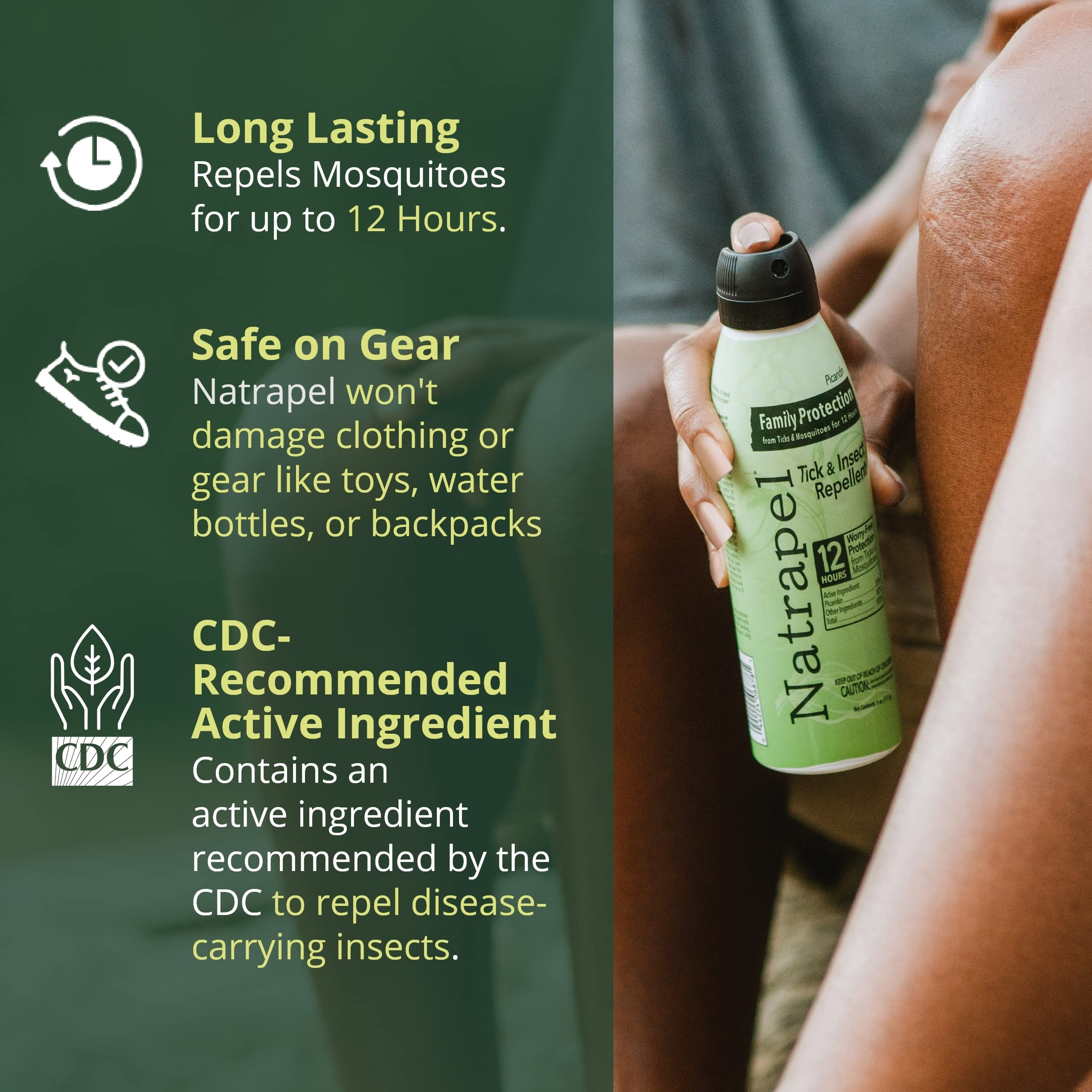 Natrapel Eco-Spray family-outdoors ideal for group outdoor activities