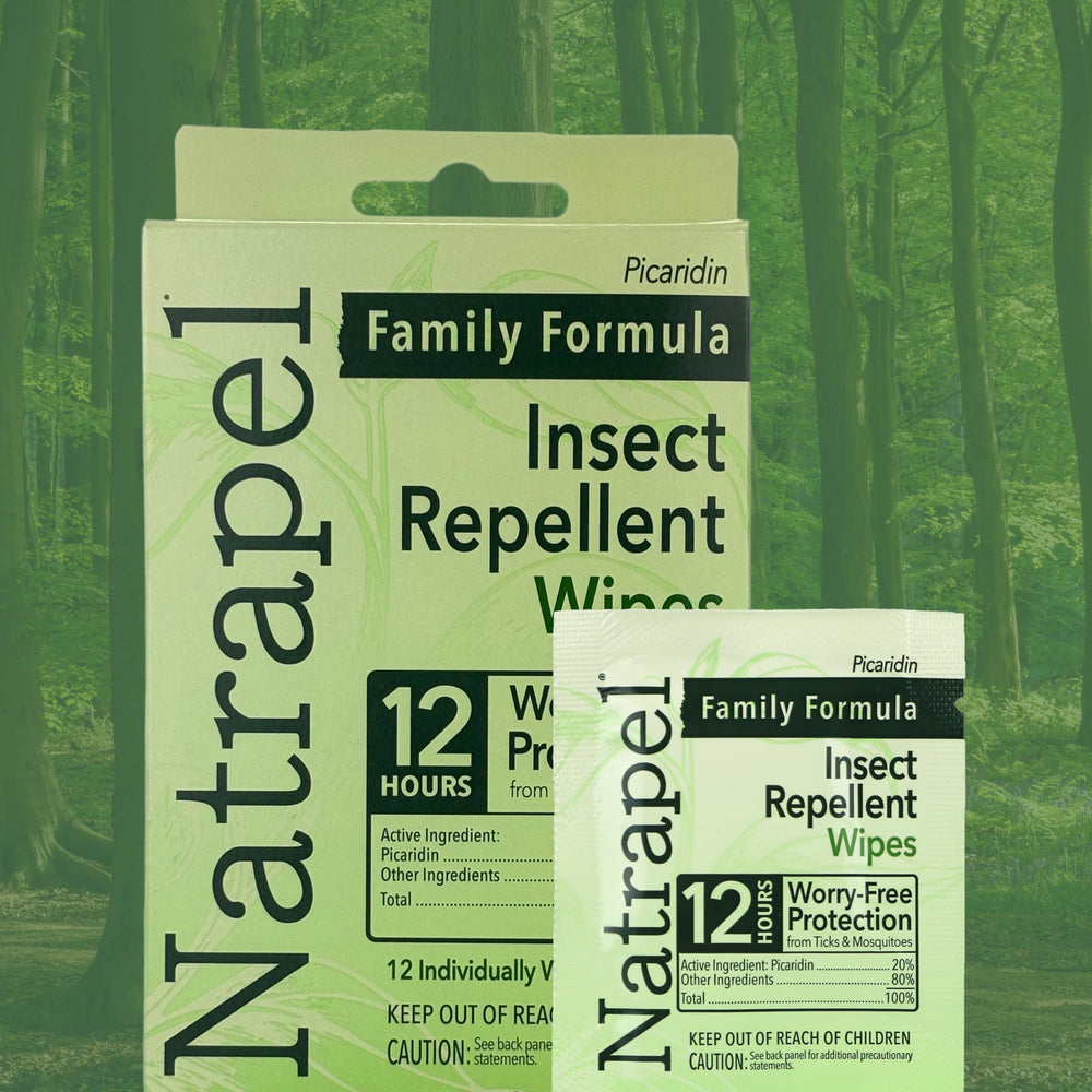 Natrapel Tick Wipes gear-safe formula for fabrics and synthetics