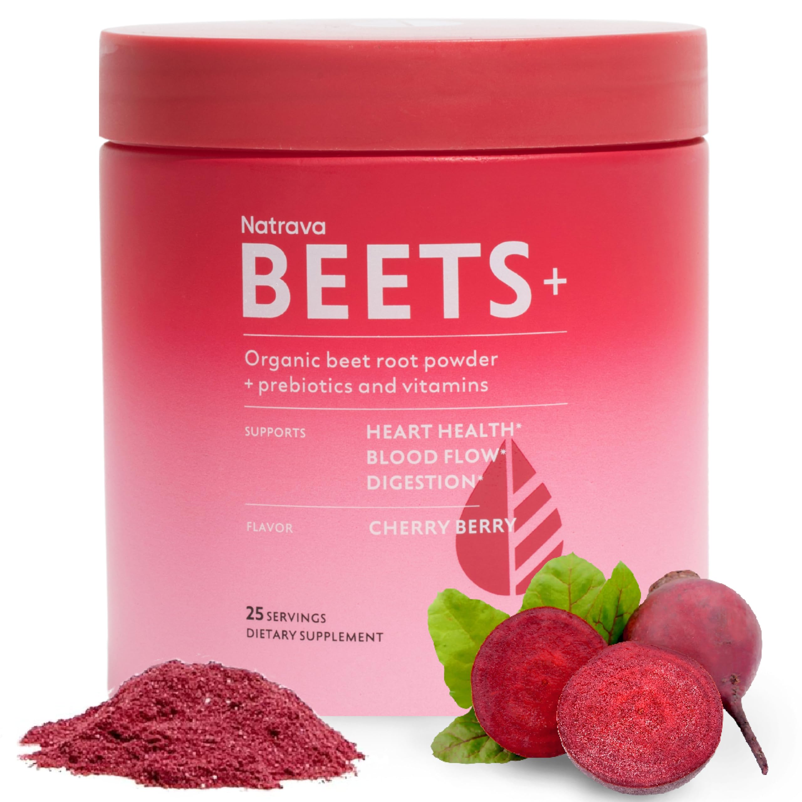 Natrava Beets+ bottle pour shows easy daily energy boost.