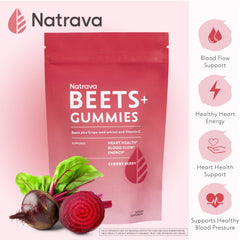 Close-up of beet root powder and grape seed extract ingredients
