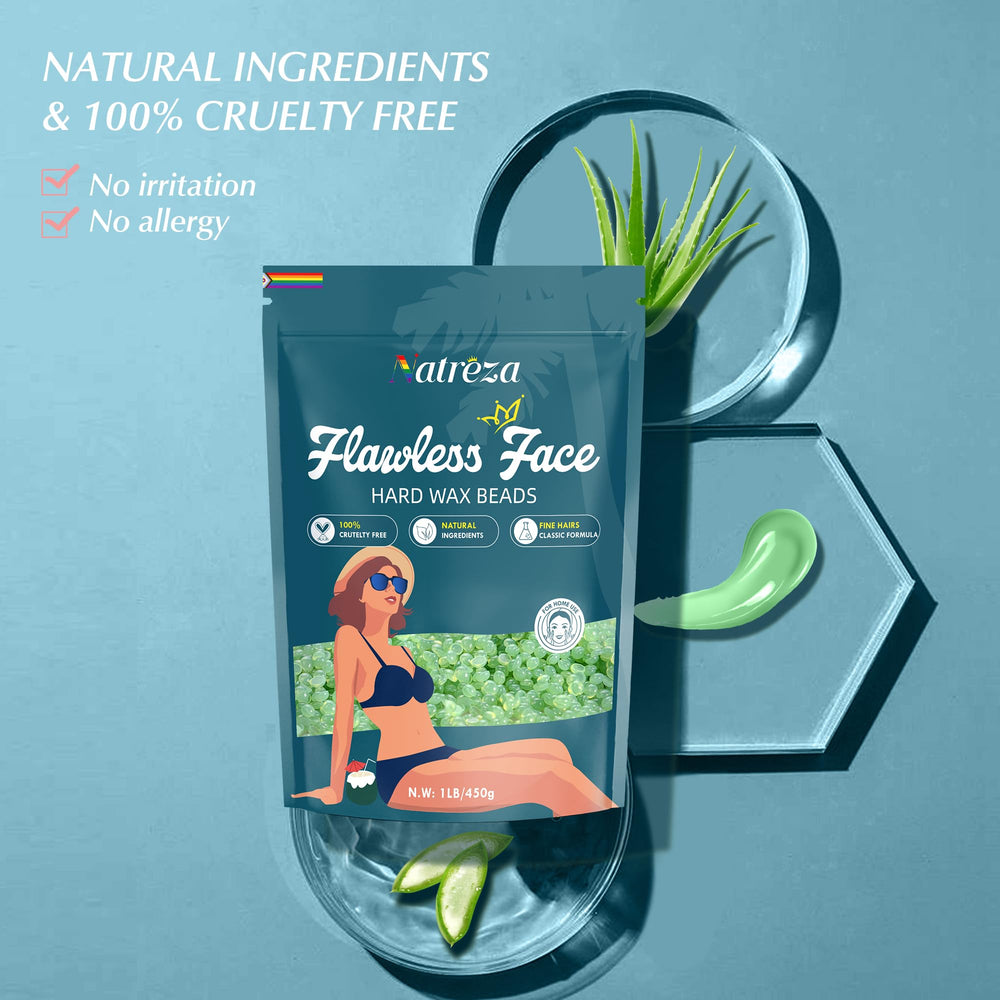 Natreza hard wax beads for arm waxing offer comfortable, efficient removal.