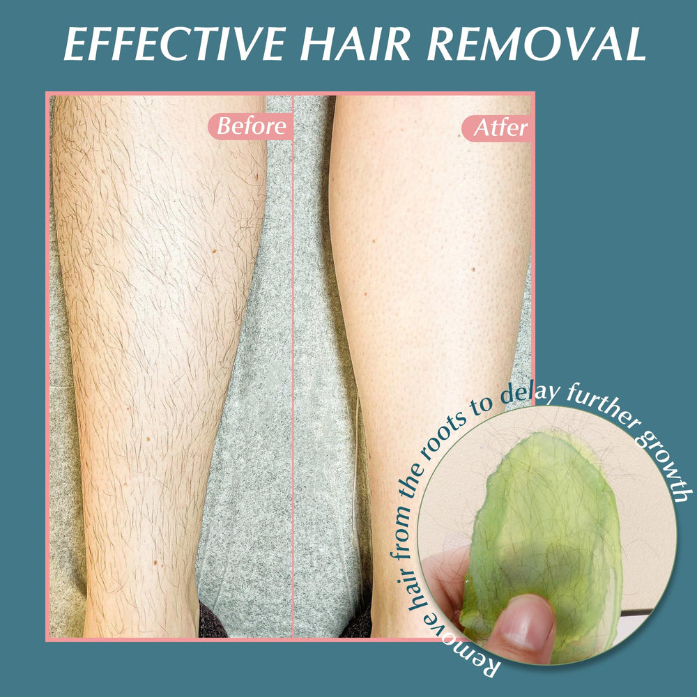 Natreza hard wax beads for upper lip waxing with minimal irritation.