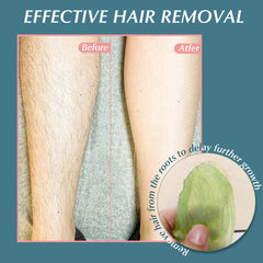 Natreza hard wax beads for upper lip waxing with minimal irritation.