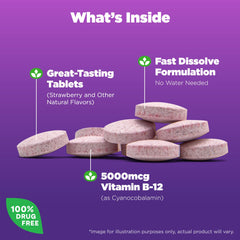 Natrol B12 5000 mcg bottle front packaging