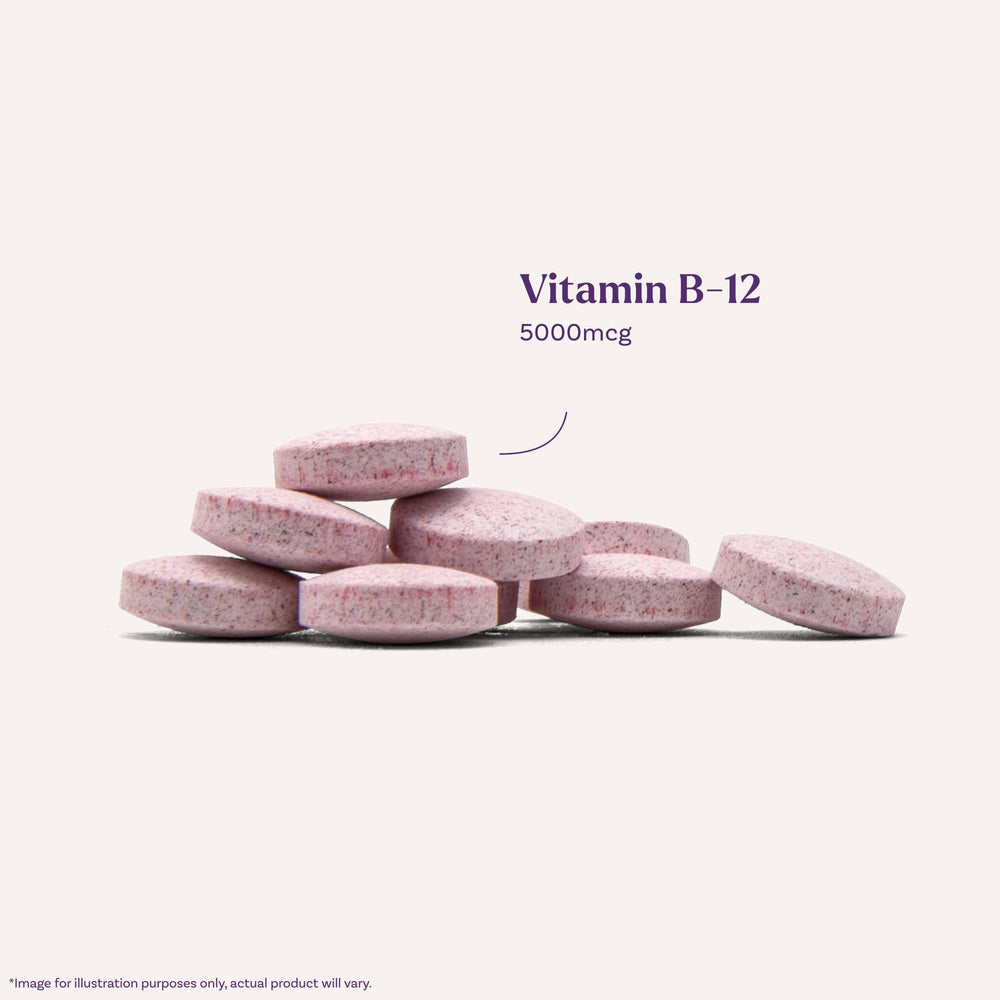 Natrol B12 energy metabolism support tablet for daily vitality.
