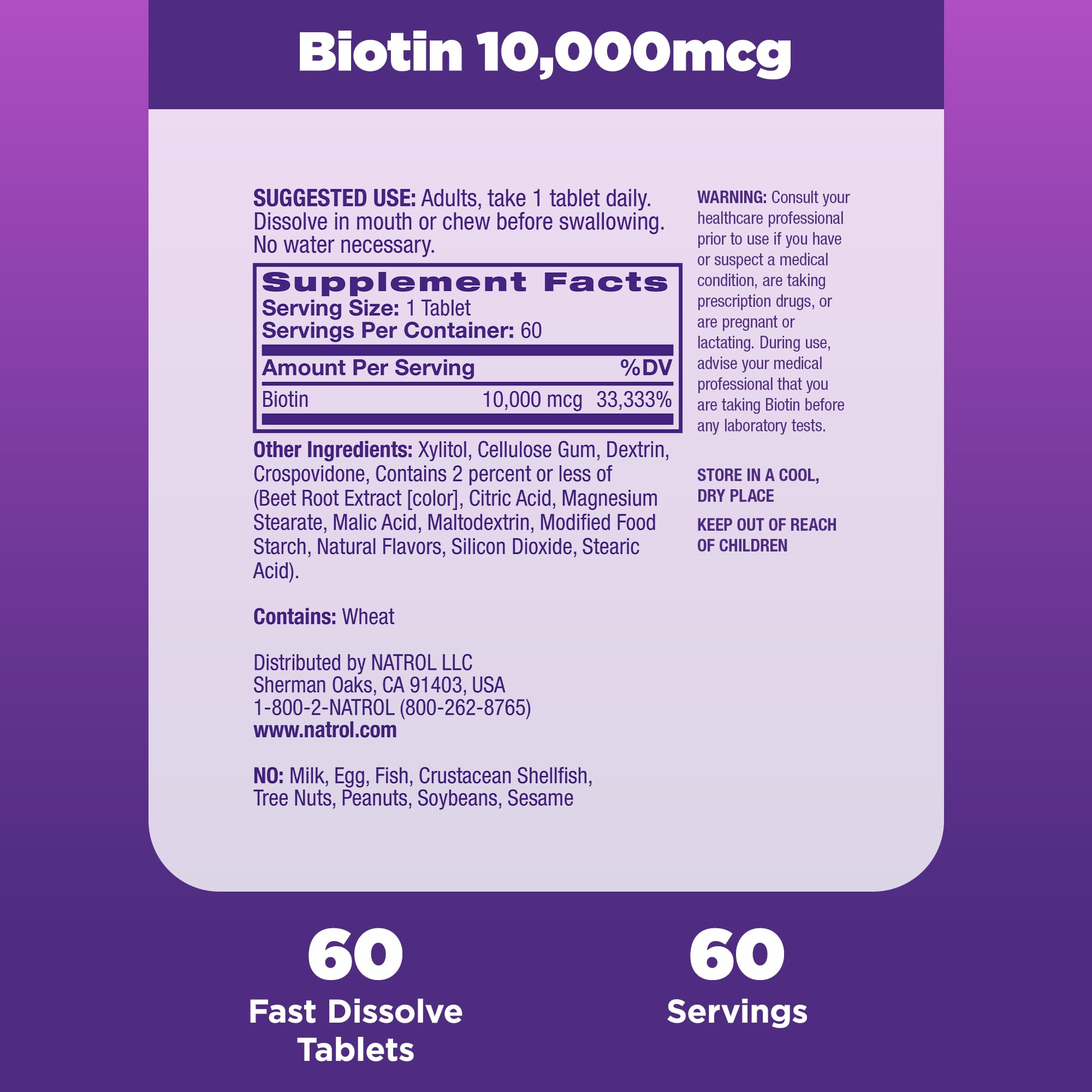 60-day supply packaging supports ongoing wellness and routine
