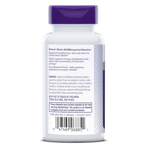 Natrol logo and fast-dissolve label emphasizing ease of use