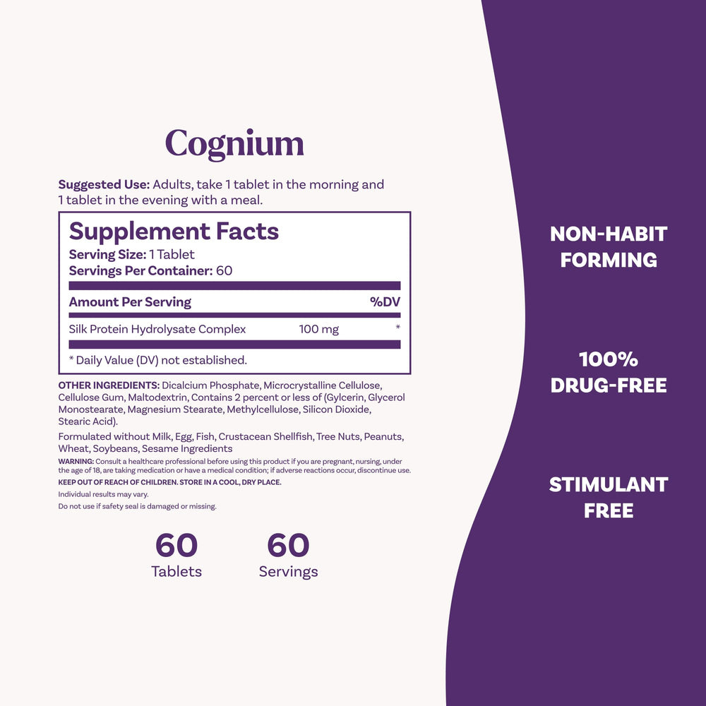 Study desk scene featuring Natrol Cognium Memory for focused study.