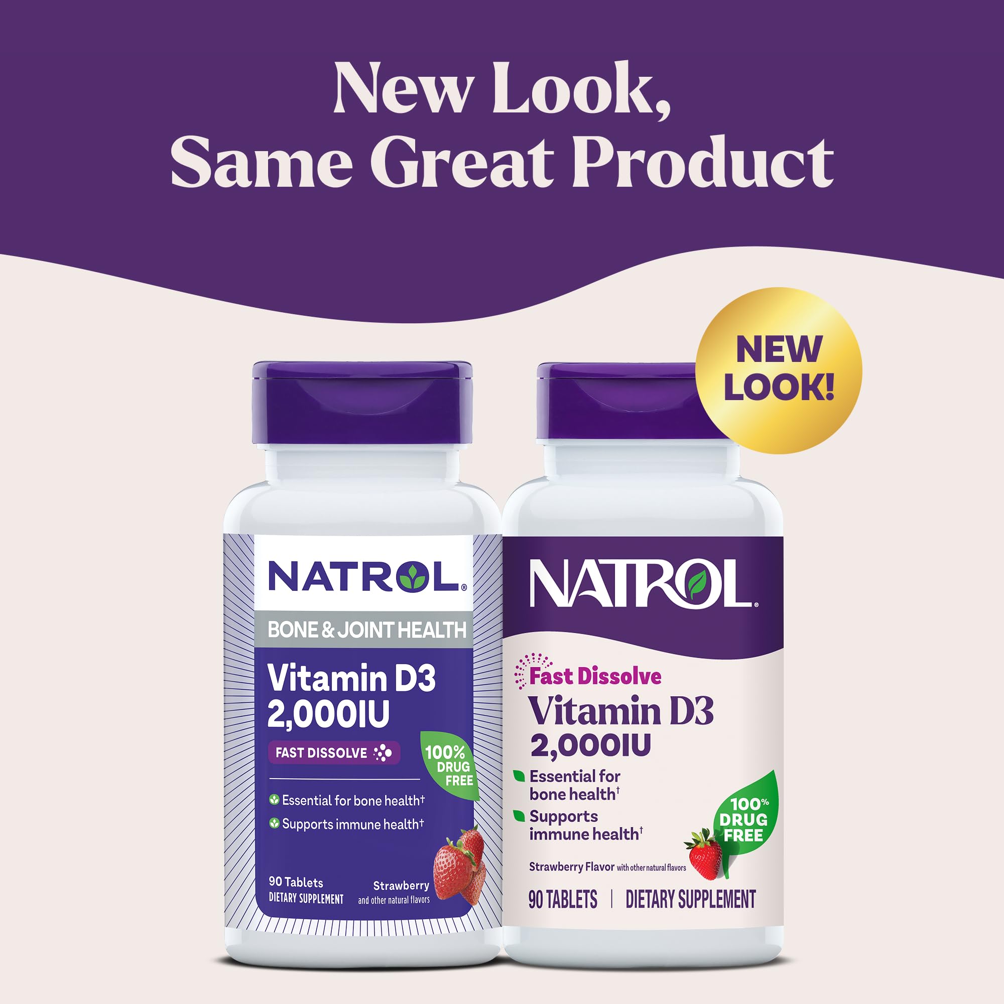 Close-up of Natrol D3 tablet dissolving for convenient daily use