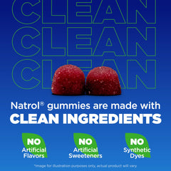 Natrol Kids Magnesium Citrate Gummies nutrition panel, shows non-GMO, gelatin-free and vegetarian notes.