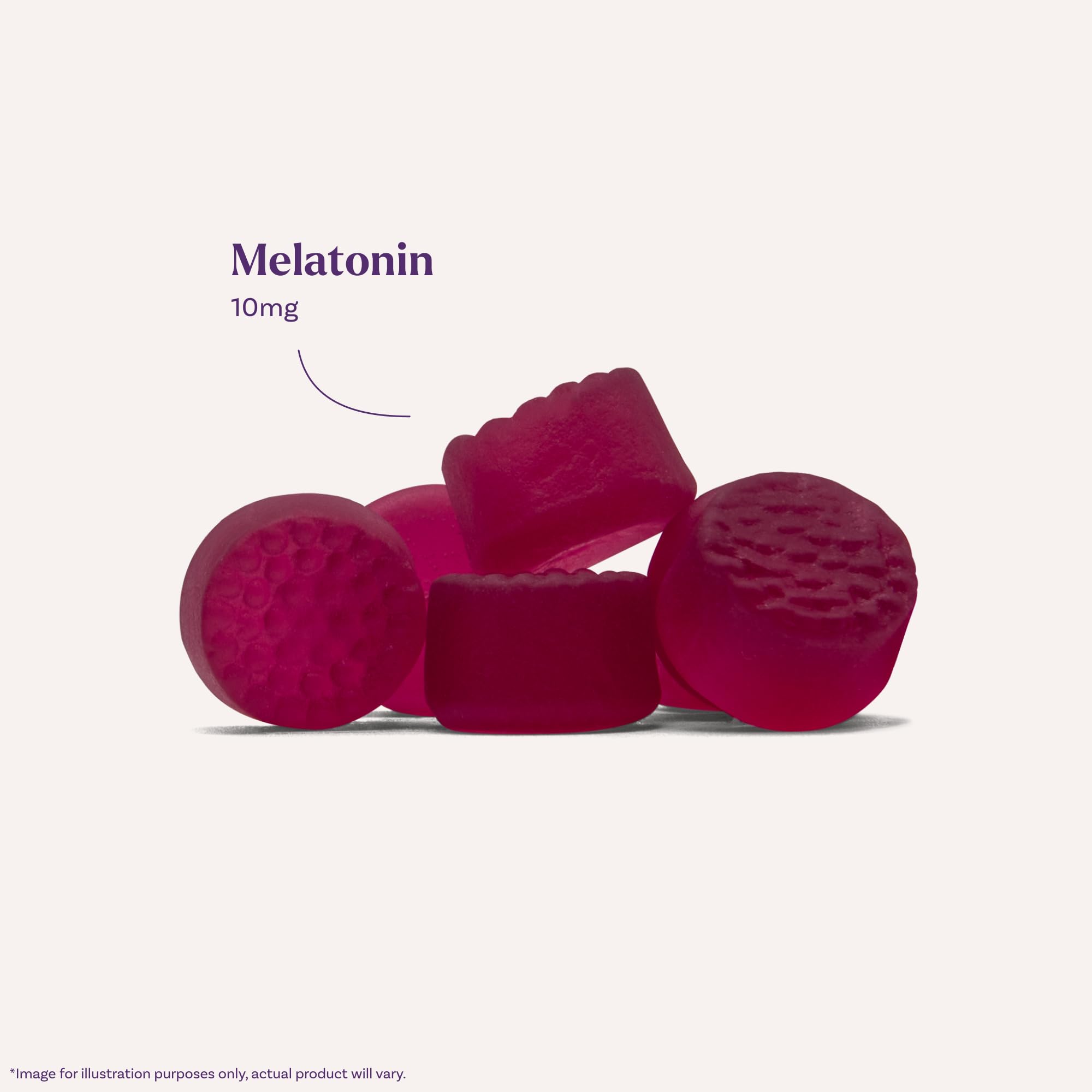 Natrol Melatonin 10mg blueberry gummies on nightstand ready for bedtime routine.