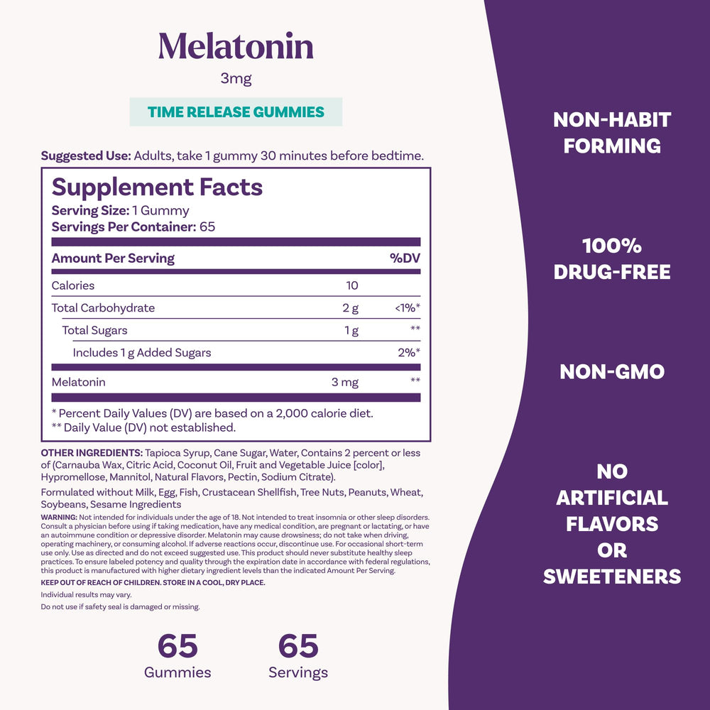 Soft, chewy Natrol melatonin gummies highlighted for bedtime use.