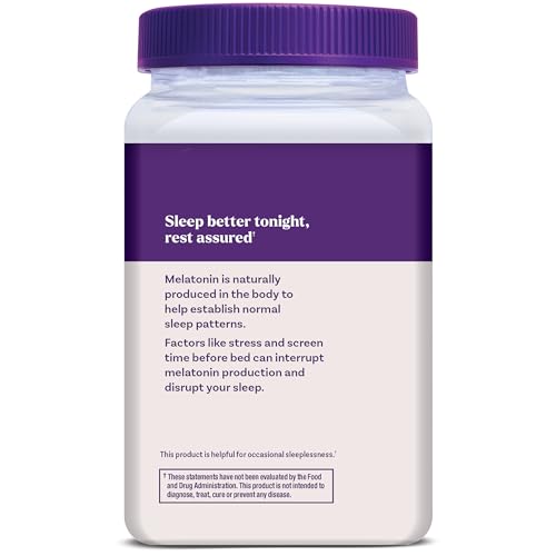Natrol Melatonin Gummies bottle cap detail emphasizes easy dosing.