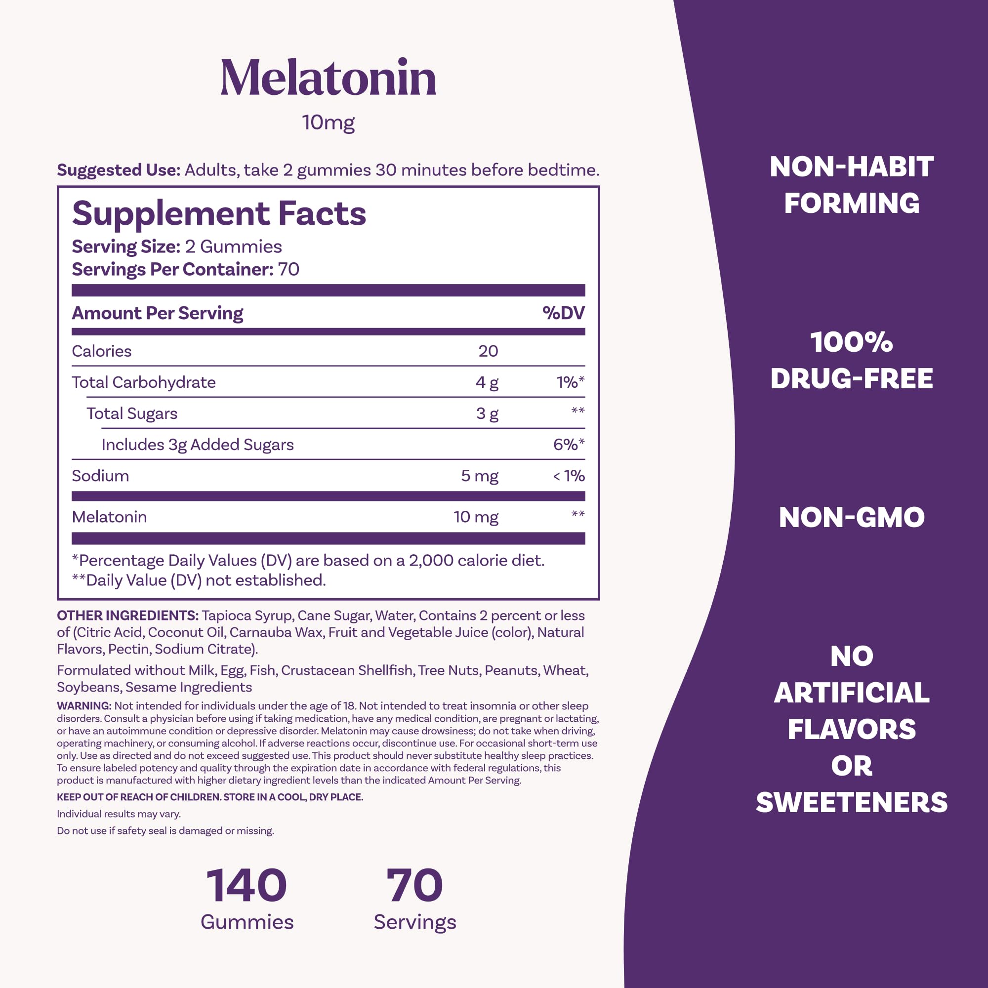 Pectin-based texture emphasized in Natrol melatonin gummies for easy chewing.