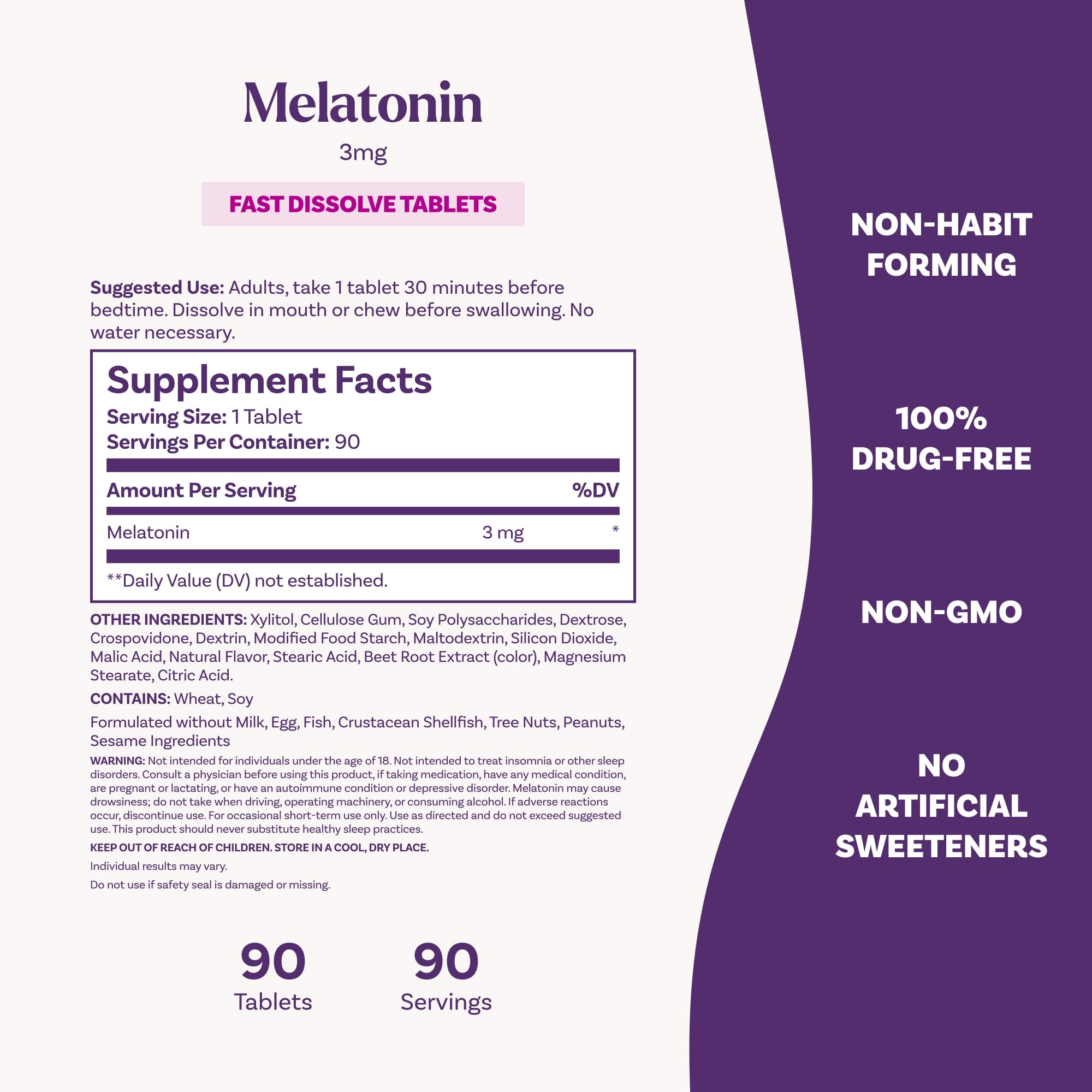 Natrol melatonin on nightstand with a cozy lamp, illustrating bedtime routine.