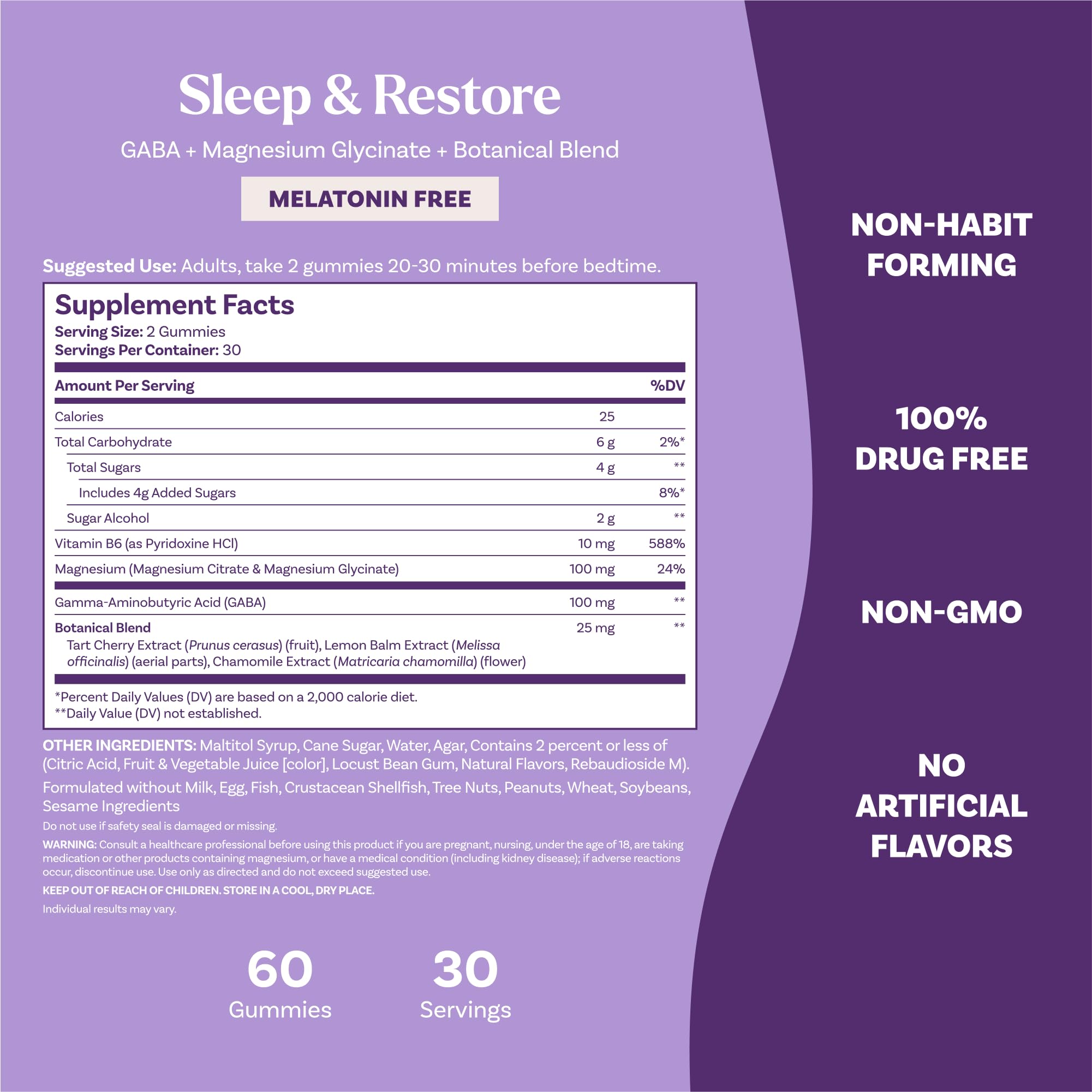 Natrol Sleep & Restore cherry flavor as a pleasant bedtime treat