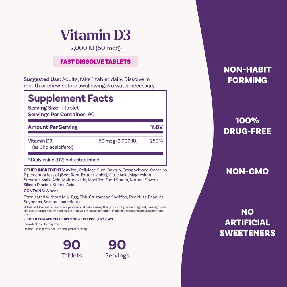 Natrol vitamin D3 2000 IU icon signaling immune support potential