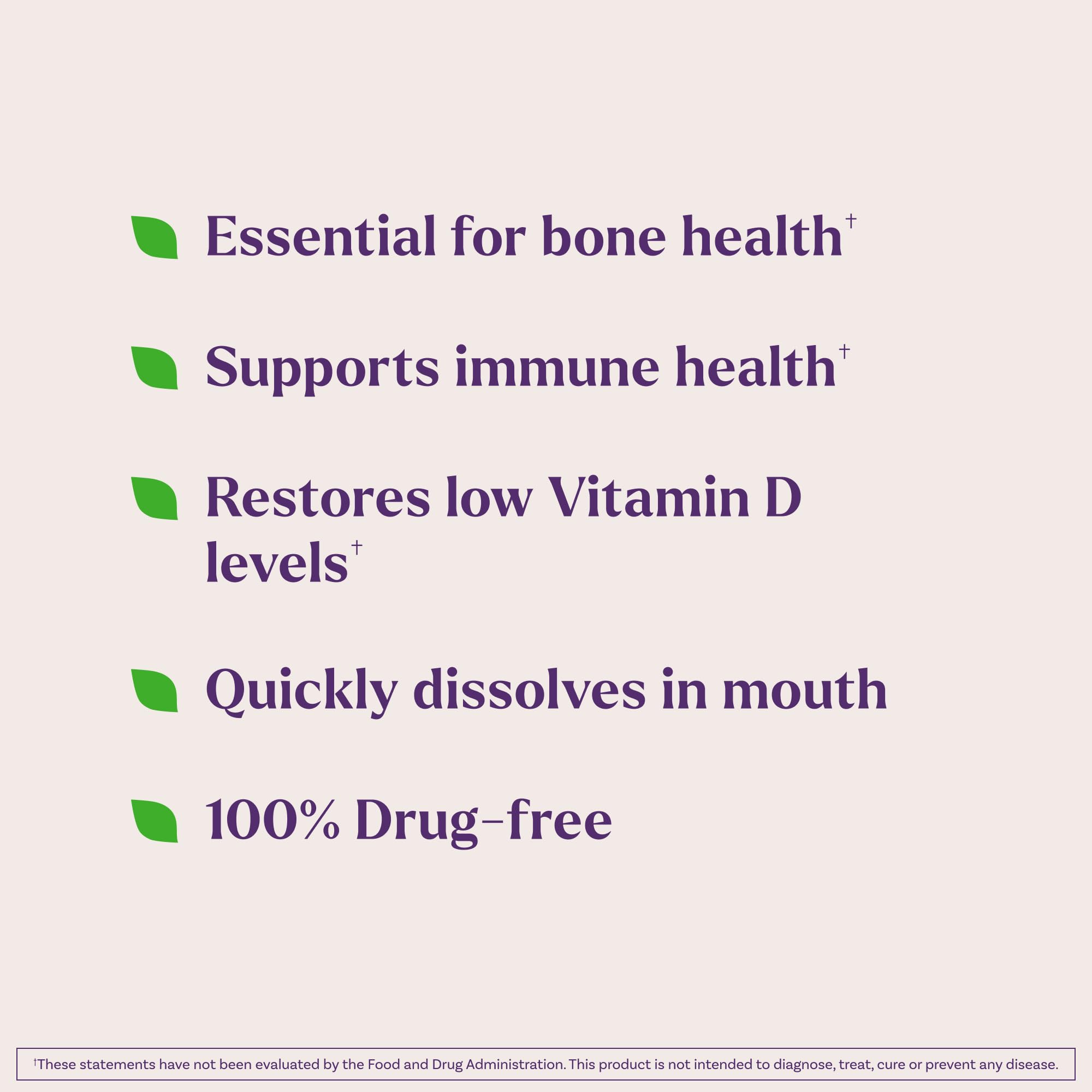 Natrol 2000 IU strawberry flavored vitamin D3 tablet ready to take