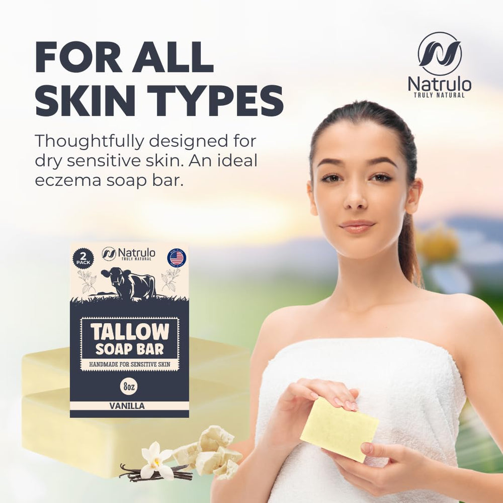 Natrulo face and body cleanser with tallow for daily care
