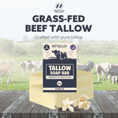 Natrulo grass-fed tallow face and body wash with subtle nourshment
