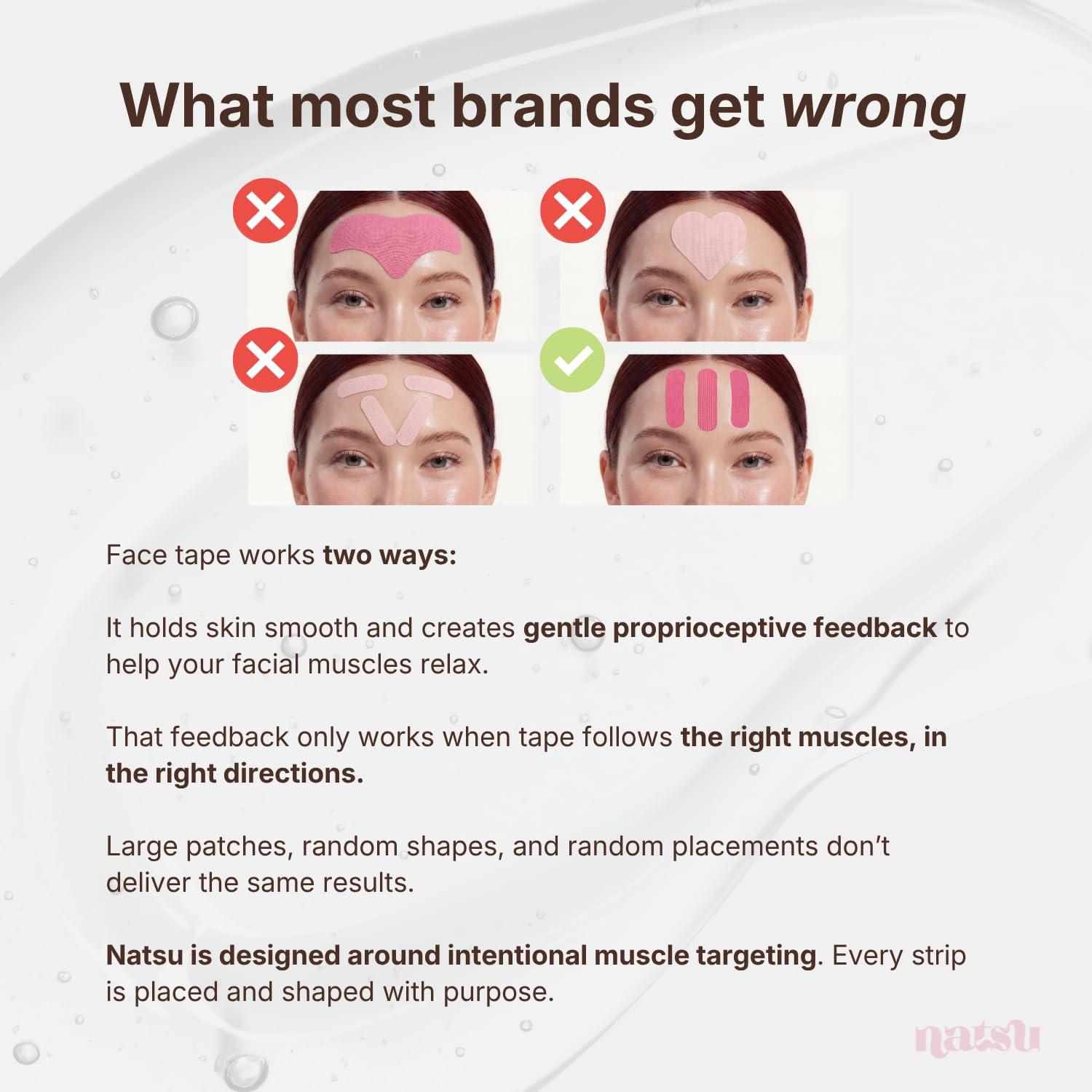 Natsu Patches for neck area offer discreet anti-wrinkle support overnight.