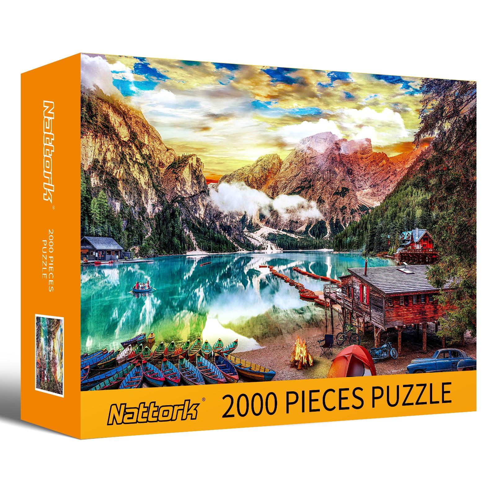 Nattork jigsaw puzzle includes a poster to aid assembly and progress tracking