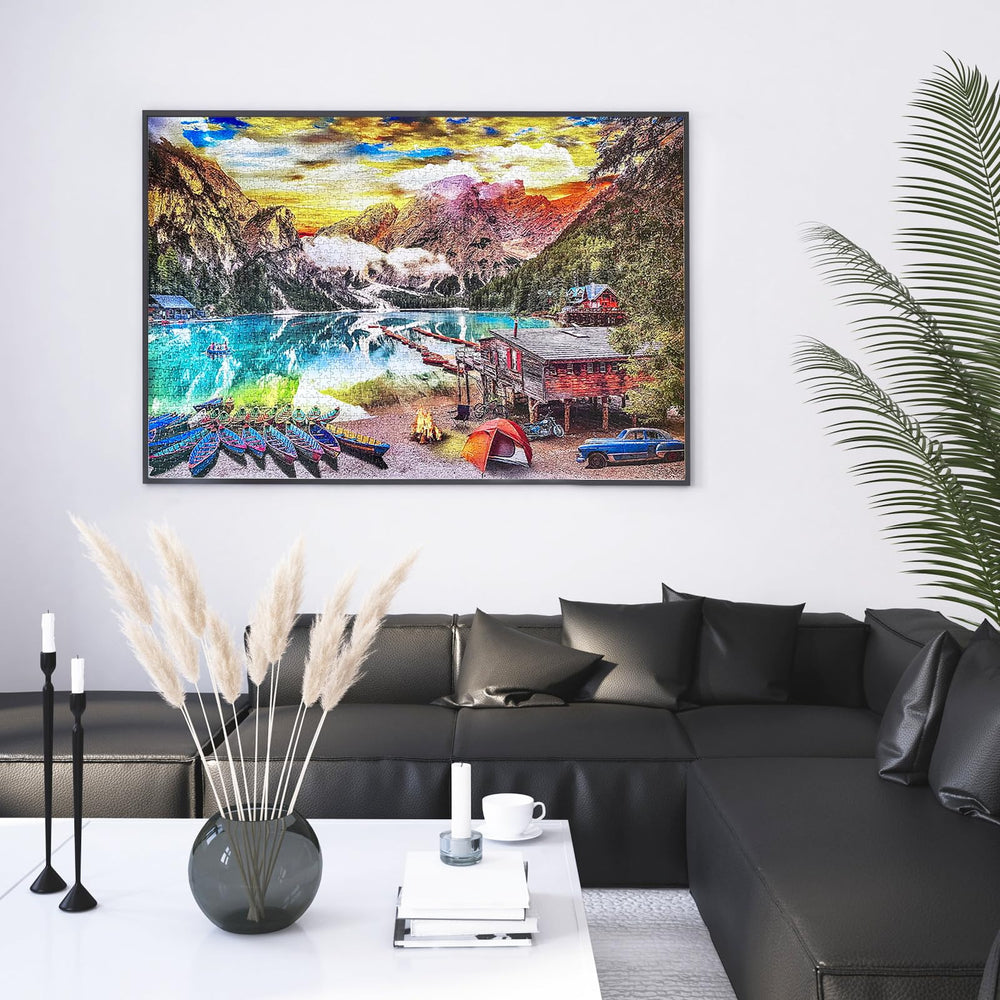 Nattork jigsaw puzzle finished as wall decor adds unique home charm
