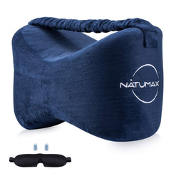 NATUMAX knee pillow between knees provides improved leg alignment and pressure relief