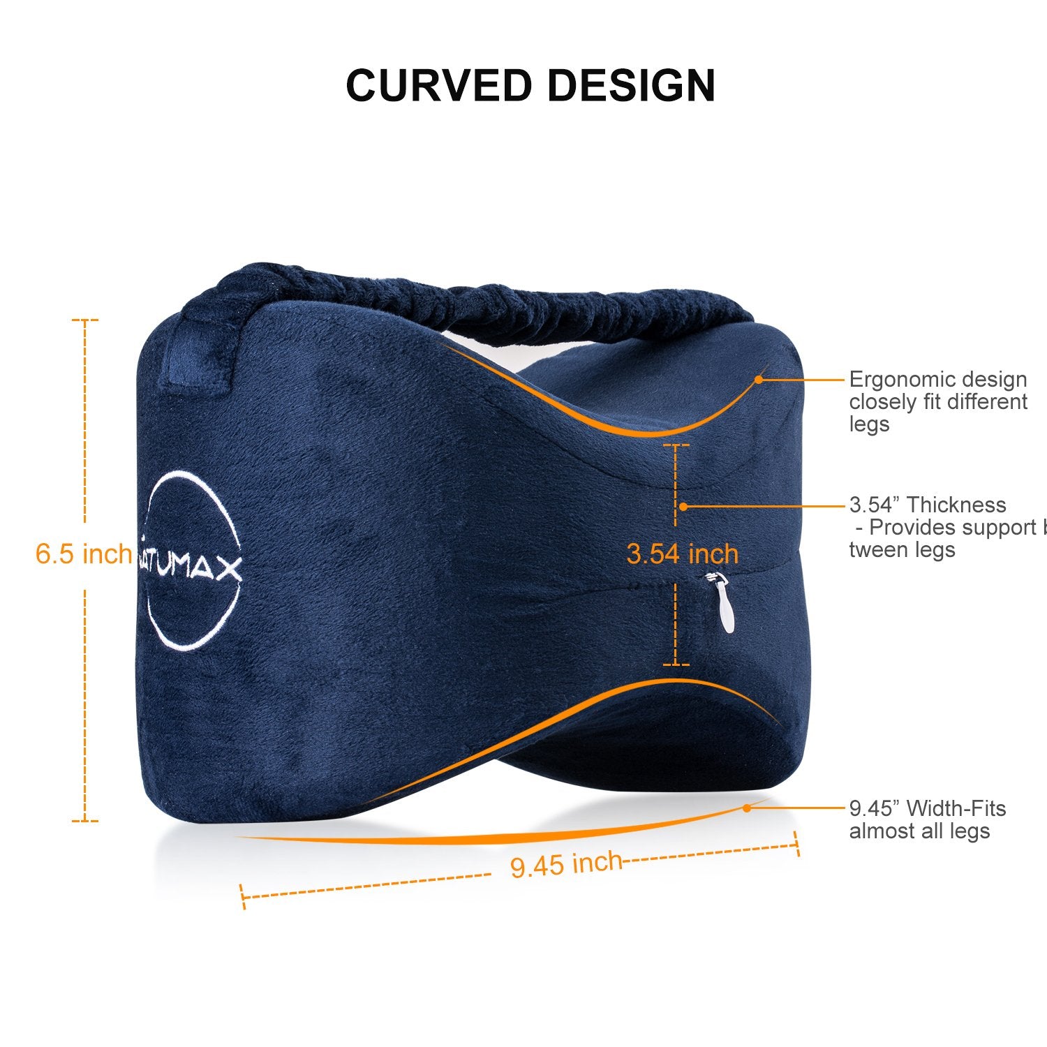 NATUMAX knee pillow supports pregnancy comfort by aligning hips and spine