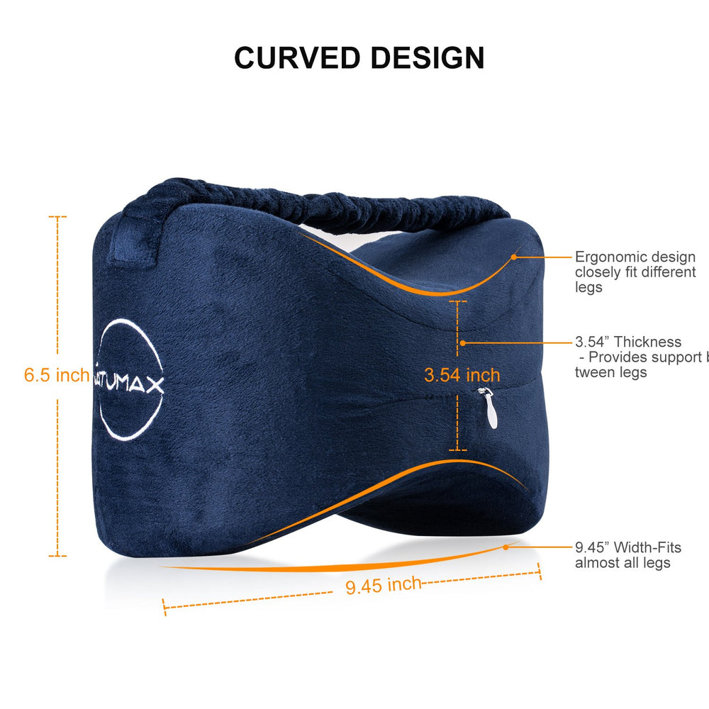 NATUMAX knee pillow supports pregnancy comfort by aligning hips and spine