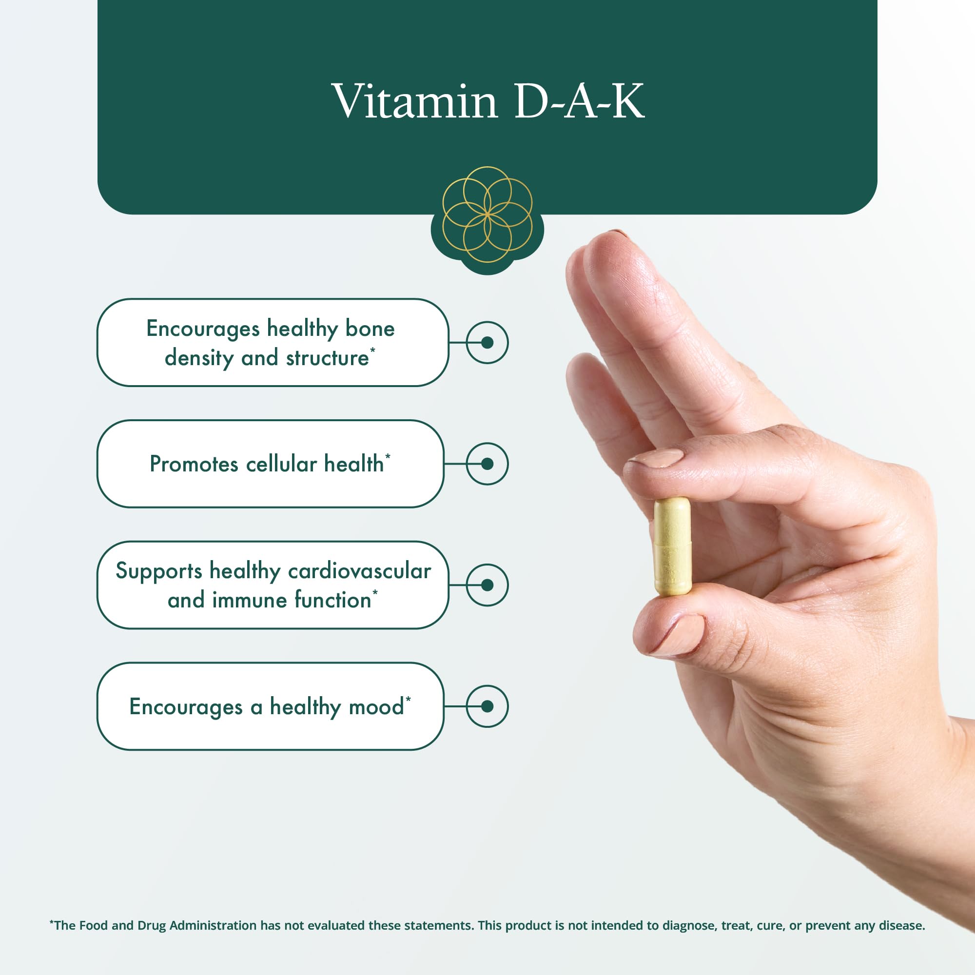 Natura Health Products Vitamin D-A-K packaging displayed in-store.