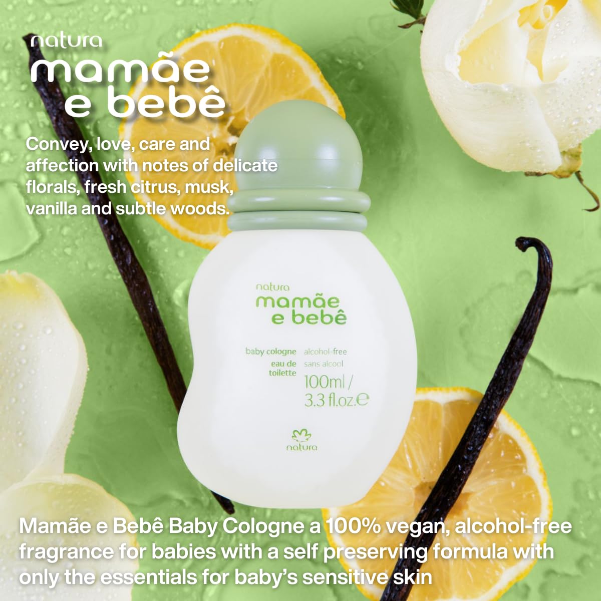Natura Mom and Baby Cologne safe for daily use without harsh additives