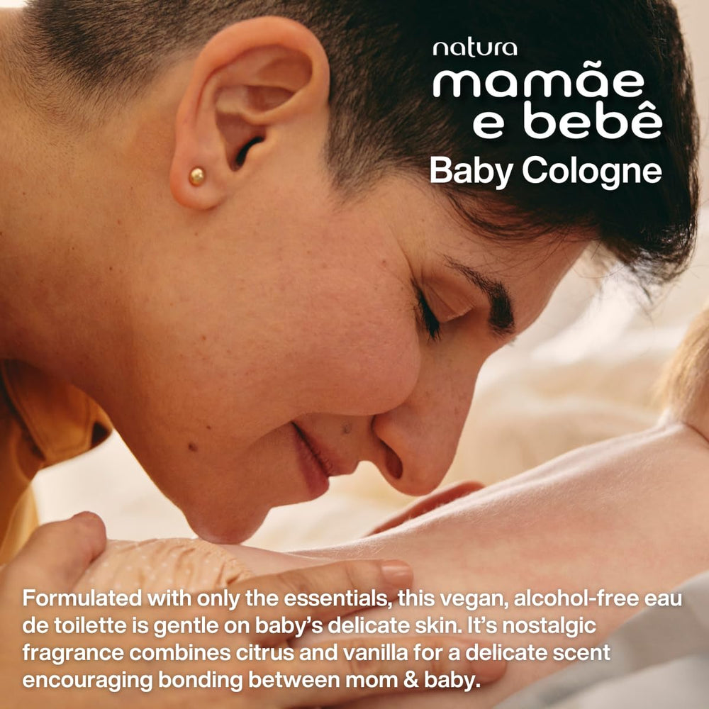 Natura Mom and Baby Cologne light fragrance that lasts softly after bath time