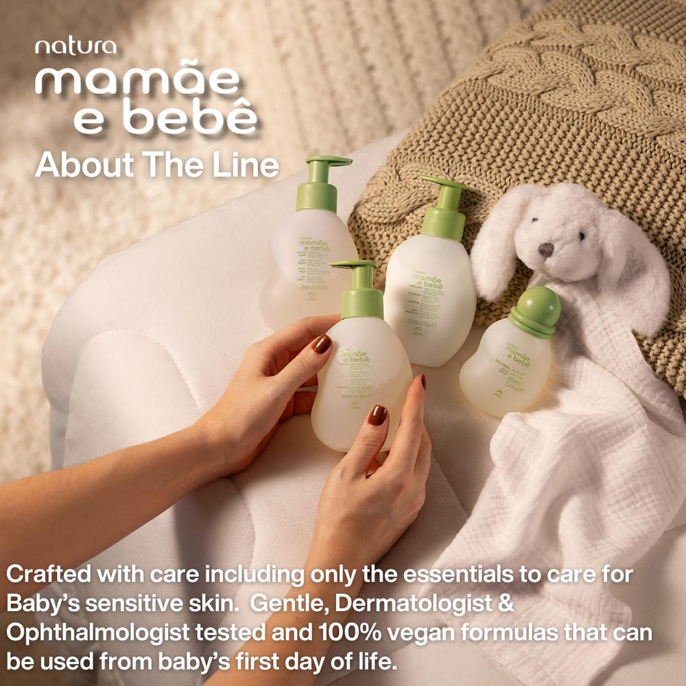 Natura Mom and Baby Cologne gentle scent enhances quiet cuddle routines