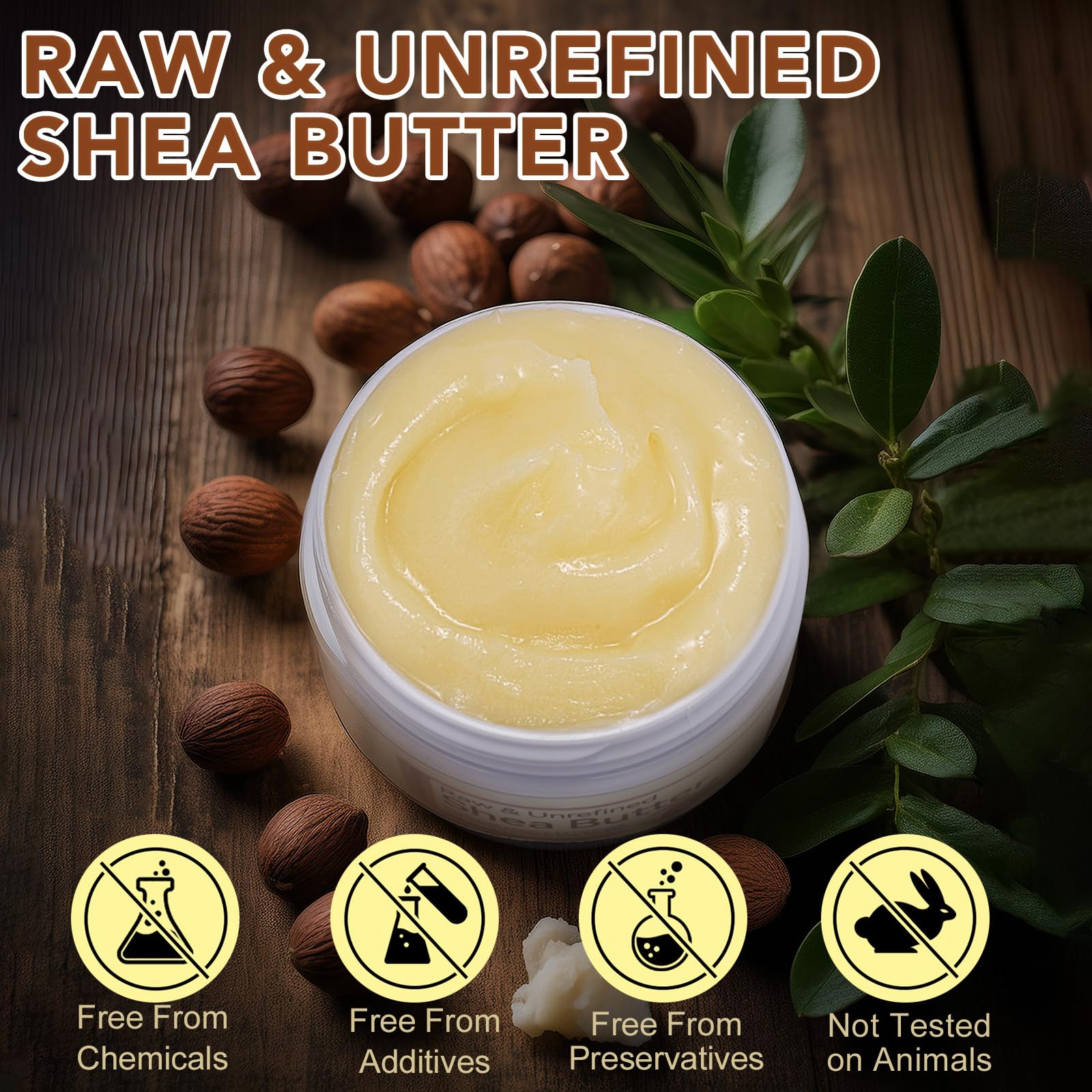 Hand care with Natura Raw Shea Butter for soft, supple skin.