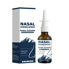 Natura Derm Nutramd iodine nasal spray bottle for clean nasal passages and quick protection